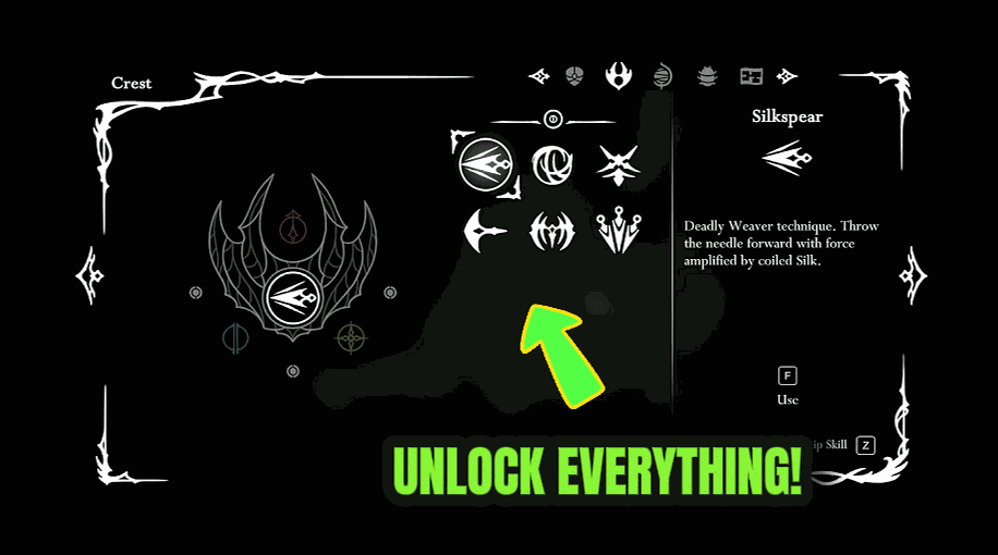 Hollow Knight: Silksong — The Full Weave (Unlock Everything) (screenshot 3)